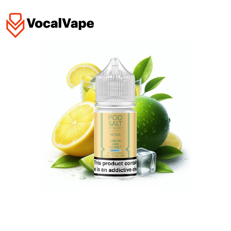 سالت پاد سالت لیمو یخ - POD SALT NEXUS LEMON LIME SORBET ICE