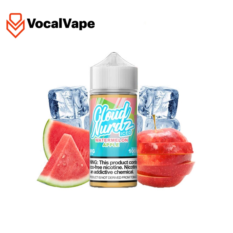جویس کلود نوردز هندوانه سیب یخ - CLOUD NURDZ WATERMELON APPLE ICED