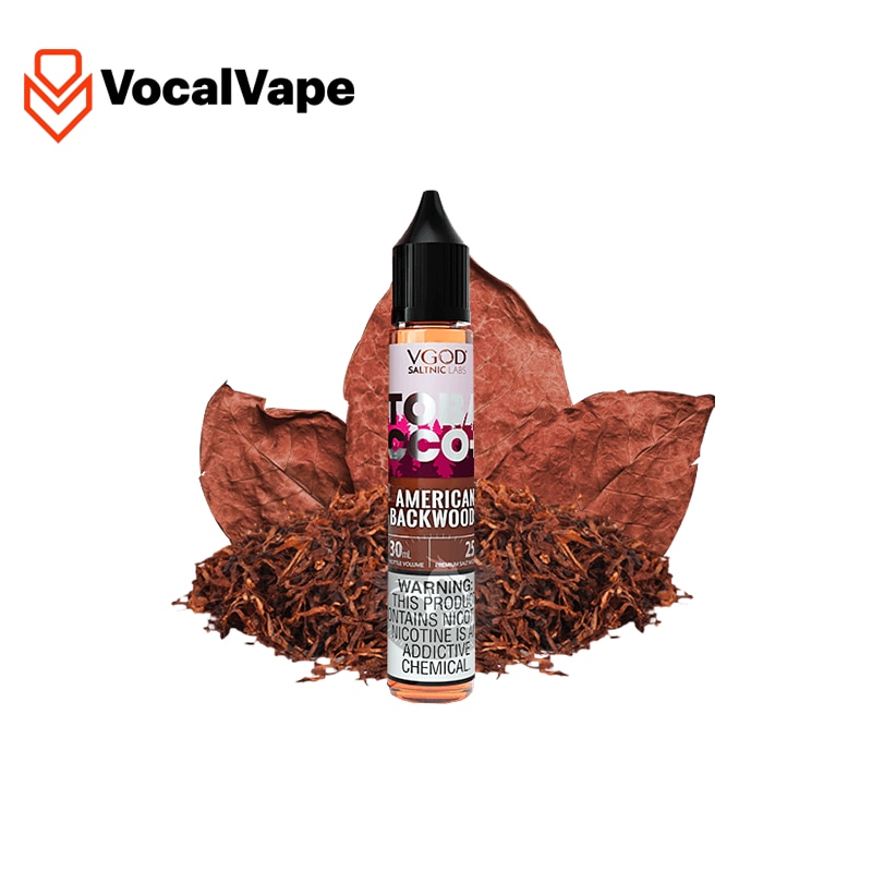 سالت ویگاد تنباکو خشک دودی - VGOD TOBACCO PLUS AMERICAN BACKWOODS
